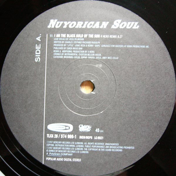 Release: I Am The Black Gold Of The Sun-Vinyl-UK-1997-TLXX 26, 574 969-1-21214