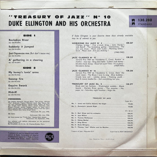 Release: Treasury of jazz n°10-Vinyl-France-1962-130.280-27096558