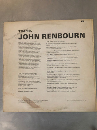 Release: John Renbourn-Vinyl-UK-1973-TRA135-12744888