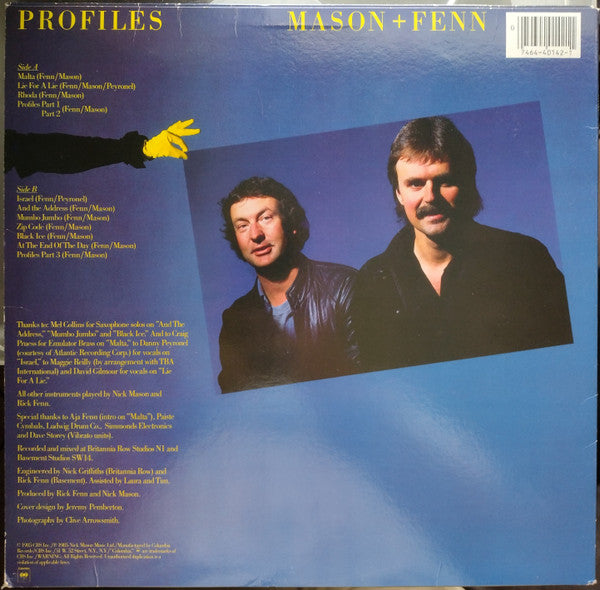 Master Release: Profiles by Nick Mason