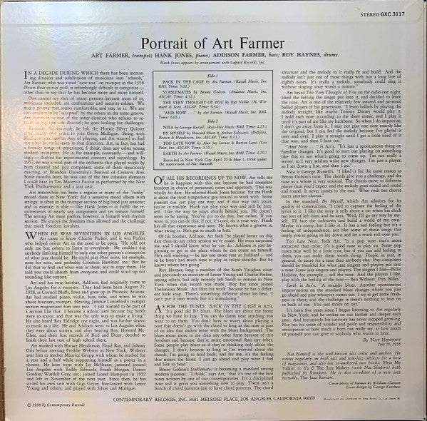 Portrait Of Art Farmer