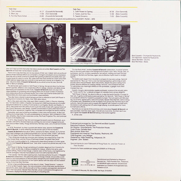 Master Release: Soft Flower In Spring by Cozzetti & Gemmill Quartet