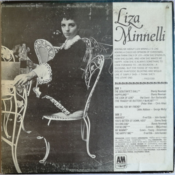 Release: Liza Minnelli-Vinyl-US-1968-SP 4141-11061252