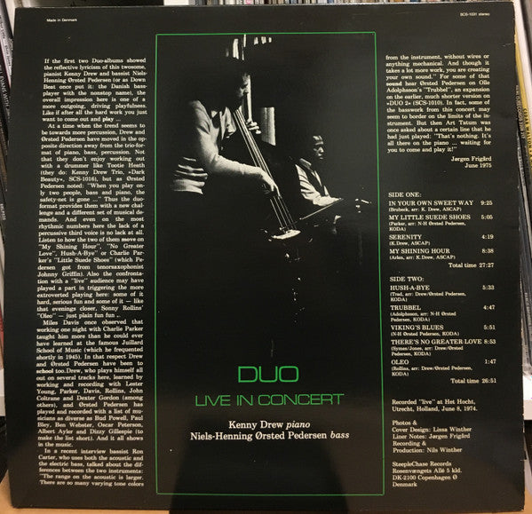 Release: Duo Live In Concert-Vinyl-Denmark-1975-SCS-1031-13095449