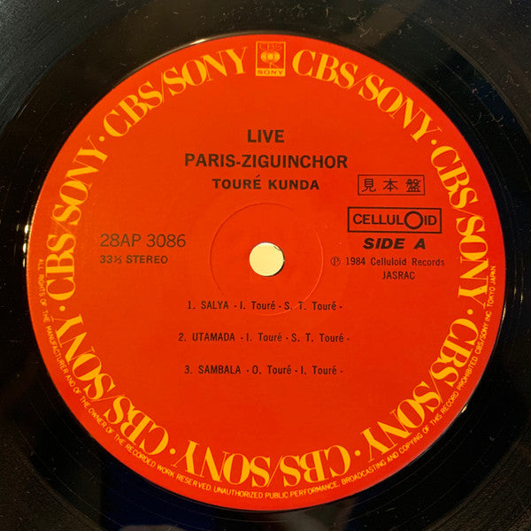 Release: Live Paris-Ziguinchor-Vinyl-Japan-1985-28AP 3086-13478014