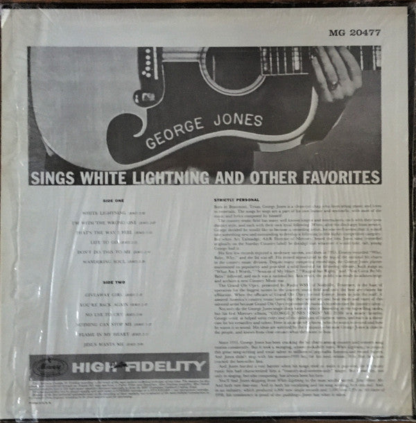 Release: Sings White Lightning And Other Favorites-Vinyl-US-None-MG 20477, MG-20477-16011972