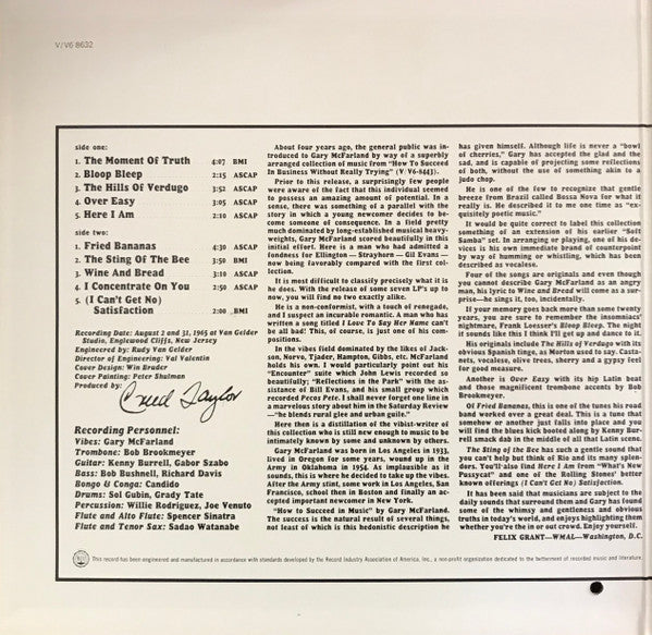 Release: The In Sound-Vinyl-US-1965-V-8632-15419297