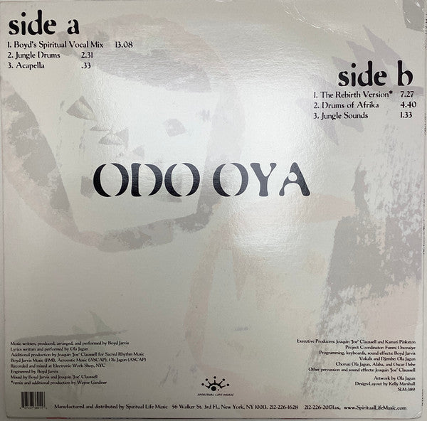 Release: Odo Oya-Vinyl-US-2002-SLM 389-37819
