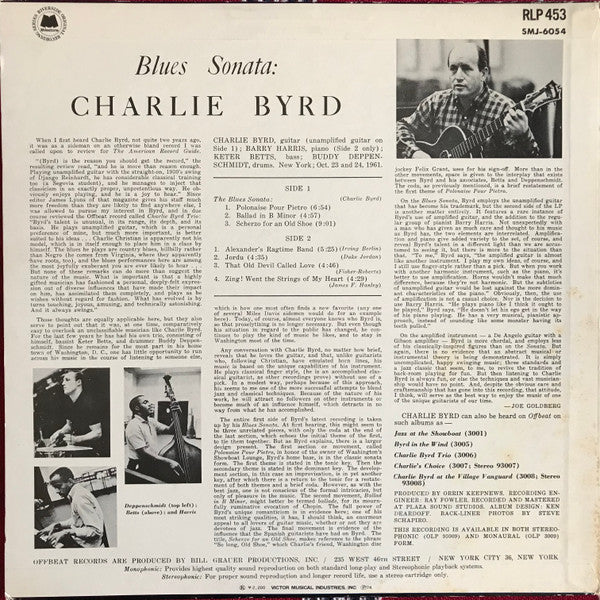 Release: Blues Sonata-Vinyl-Japan-1974-SMJ-6054, SRS-6017, RLP 453-15212341