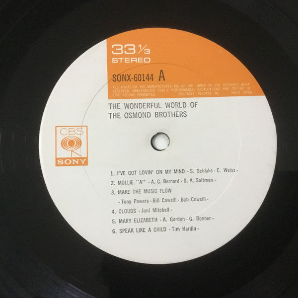 Master Release: The Wonderful World Of The Osmond Brothers by The Osmonds