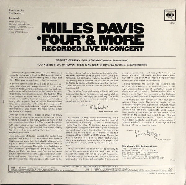 Release: 'Four' & More (Recorded Live In Concert)-Vinyl-US-None-9253, PC 9253-12462348