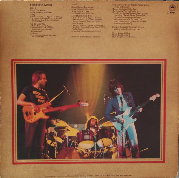 Release: Beck, Bogert & Appice-Vinyl-US-None-KE 32140-12322310