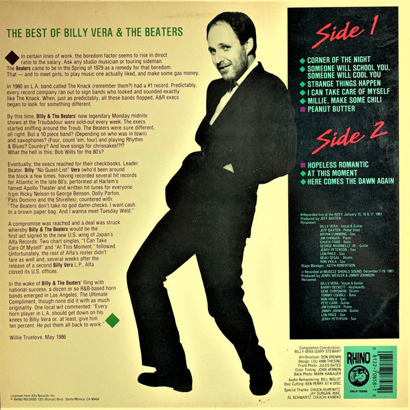 Release: By Request (The Best Of Billy Vera & The Beaters)-Vinyl-US-None-RNLP 70858-12301050