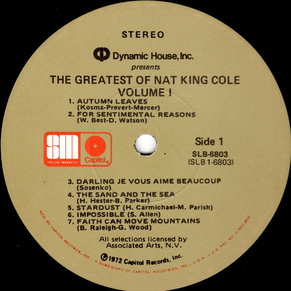 The Greatest Of Nat King Cole