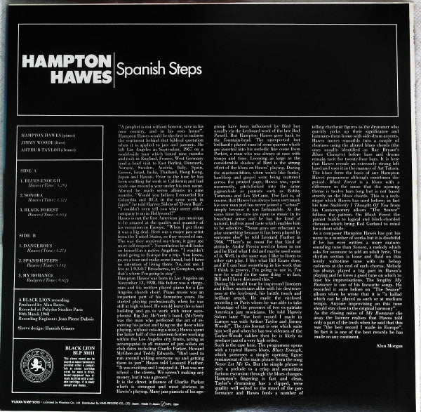 Master Release: Spanish Steps by Hampton Hawes