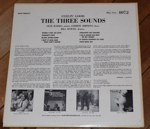 Master Release: Feelin' Good by The Three Sounds
