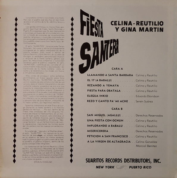 Master Release: Fiesta Santera  by Celina Y Reutilio