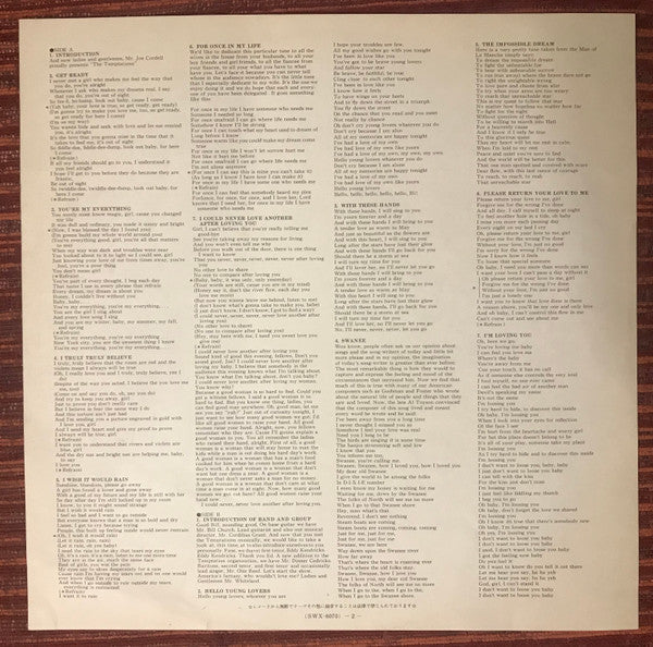 Release: Live At The Copa-Vinyl-Japan-1973-SWX-6070-10331757