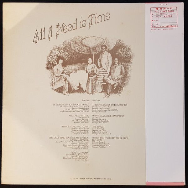 Master Release: All I Need Is Time by Gladys Knight And The Pips