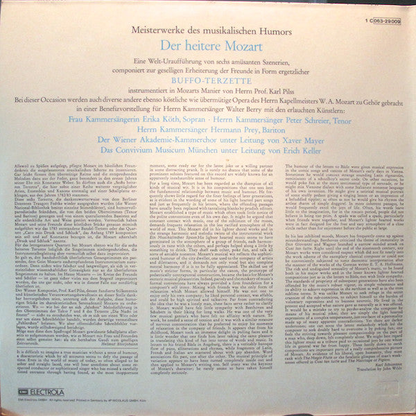 Master Release: The Comic Mozart, Satirical Ensembles, Arias And Canons by Wolfgang Amadeus Mozart