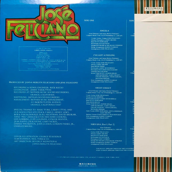 Master Release: Angela by José Feliciano