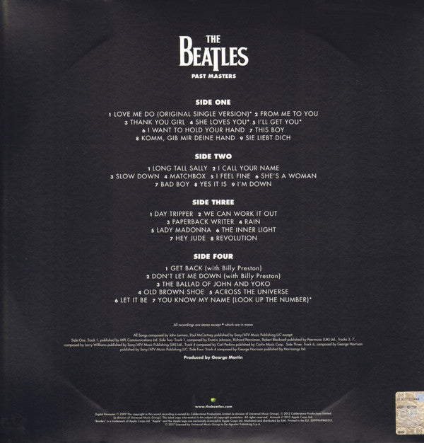 Release: Past Masters Volumes One & Two-Vinyl-France-2019-5099969943515, 5099969943515-13793160