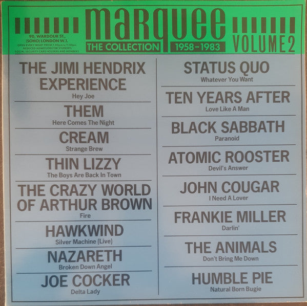 Release: The Marquee Collection Volume 2-Vinyl-UK-1983-MAR 2-29059030