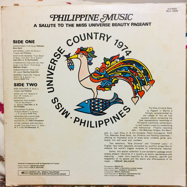 Philippine Music (A Salute To The Miss Universe Beauty Pageant)