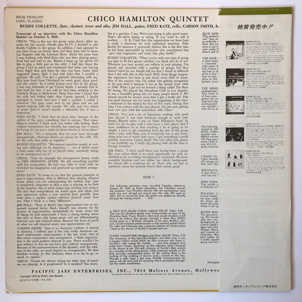 Release: Chico Hamilton Quintet-Vinyl-Japan-1979-K23P-6718-12271890