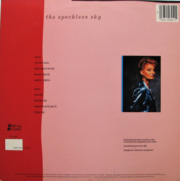 Master Release: The Speckless Sky by Jane Siberry