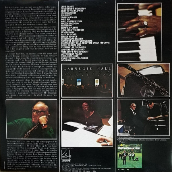 Live At Carnegie Hall 40th Anniversary Concert