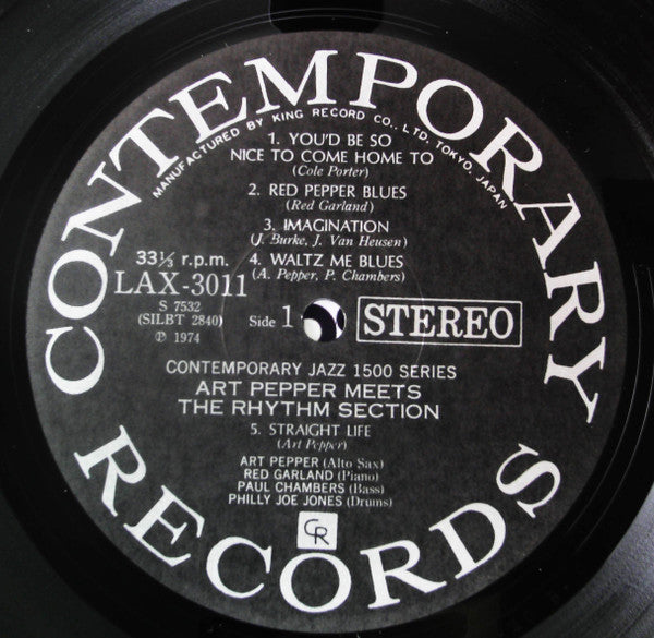 Art Pepper Meets The Rhythm Section