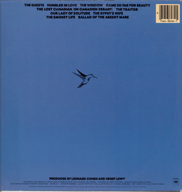 Master Release: Recent Songs by Leonard Cohen