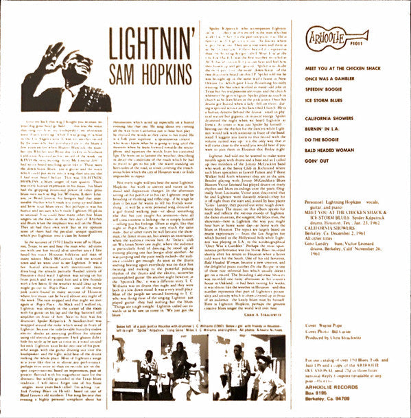 Release: Lightnin' Sam Hopkins-Vinyl-US-None-F1011-15911821