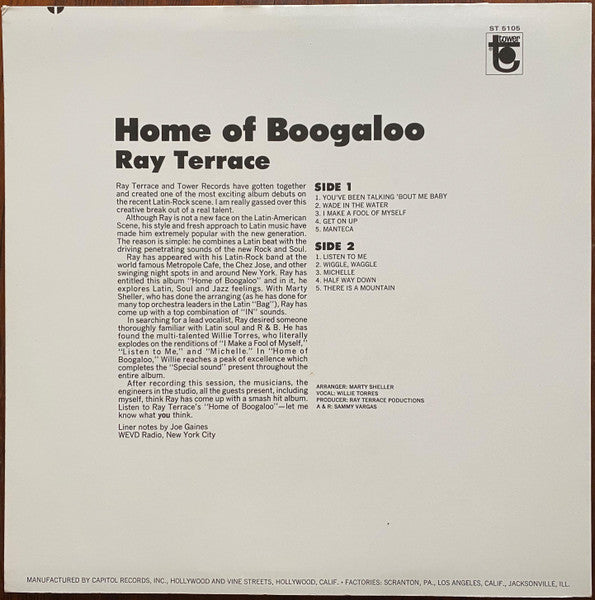 Release: Home Of Boogaloo-Vinyl-US-None-ST 5105, ST 5105-11945377