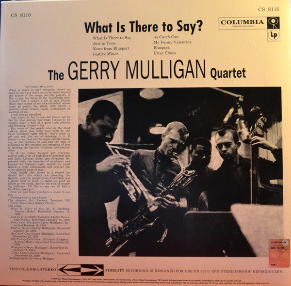 Release: What Is There To Say?-Vinyl-UK & Ireland-2017-CS8116-10142100