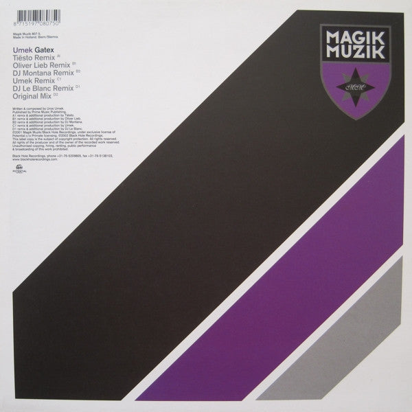 Release: Gatex-Vinyl-Netherlands-2002-Magik Muzik 807-5-57896