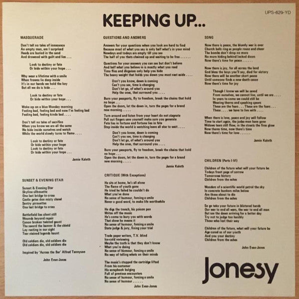 Keeping Up...