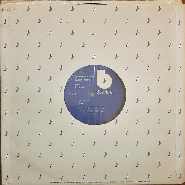 Release: Destination... Out!-Vinyl-US-1973-BST 84165-23837513