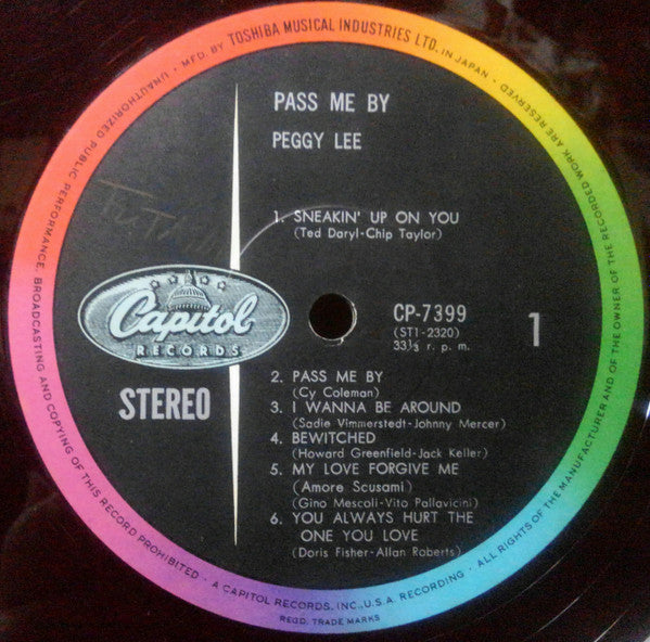 Release: Pass Me By-Vinyl-Japan-1965-CP 7399-10441077