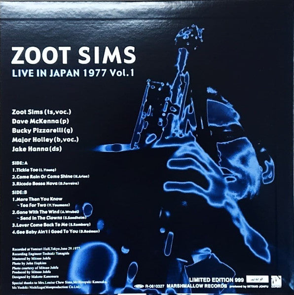Master Release: Live In Japan 1977 Vol. 1 by Zoot Sims