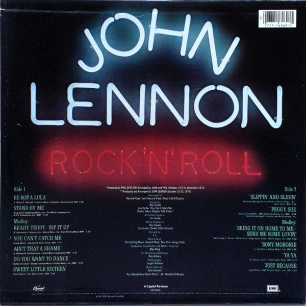 Release: Rock 'N' Roll-Vinyl-US-1980-SN-16069-14332273