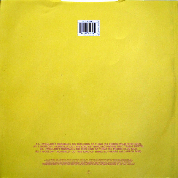 Release: I Wouldn't Normally Do This Kind Of Thing-Vinyl-UK-1993-12RX 6370, 7243 8 81122 6 0-93565