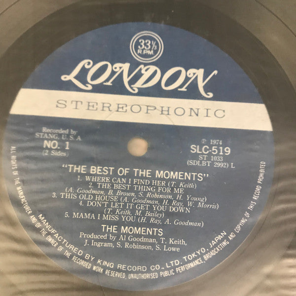 Master Release: The Best Of The Moments by The Moments