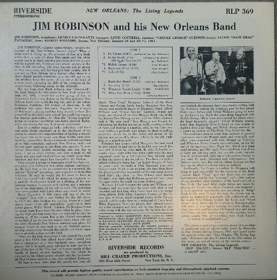 Master Release: Jim Robinson's New Orleans Band by Jim Robinson's New Orleans Band