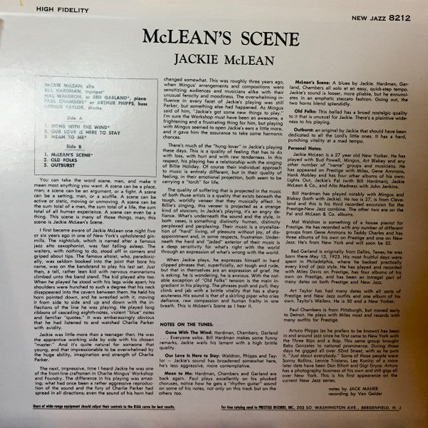 Release: McLean's Scene-Vinyl-Japan-1999-DIW-9009, NJLP 8212-12471343