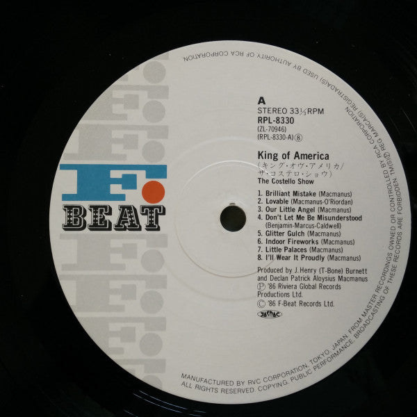 Release: King Of America-Vinyl-Japan-1986-RPL-8330-8106709