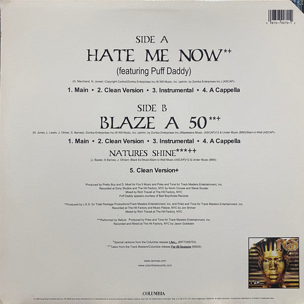 Release: Hate Me Now-Vinyl-US-1999-44 79070-1261773