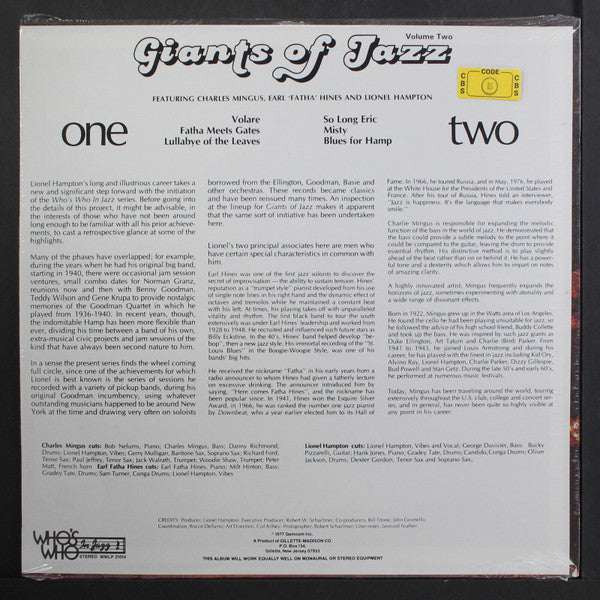 Giants Of Jazz Volume Two