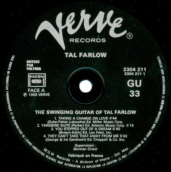 The Swinging Guitar Of Tal Farlow
